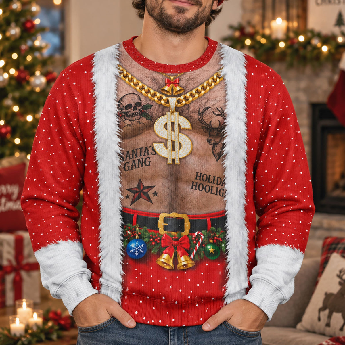 3D-Realistic-Hairy-Santa-Sweatshirt,-Funny-Body-Sweater,-Gift-For-Men-Personalized-Sweater-1