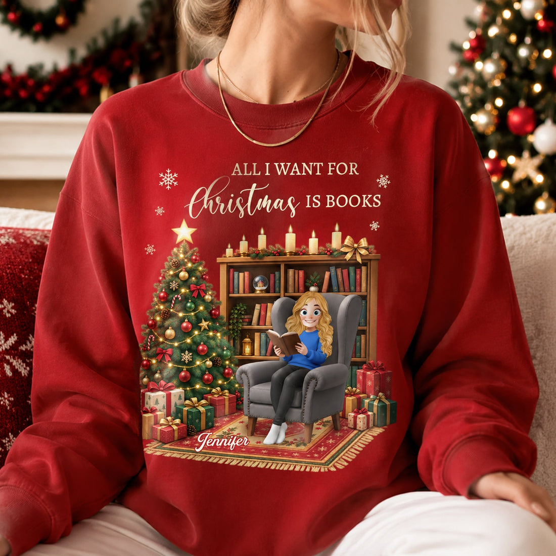 All-Booked-For-Christmas-Gift-For-Book-Girle,-Book-Lovers-Personalized-Shirt-1