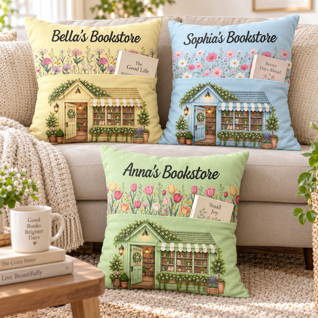 Book-Store-With-Birth-Month-Flower-Gift-For-Book-Lovers-Personalized-Pillow-1