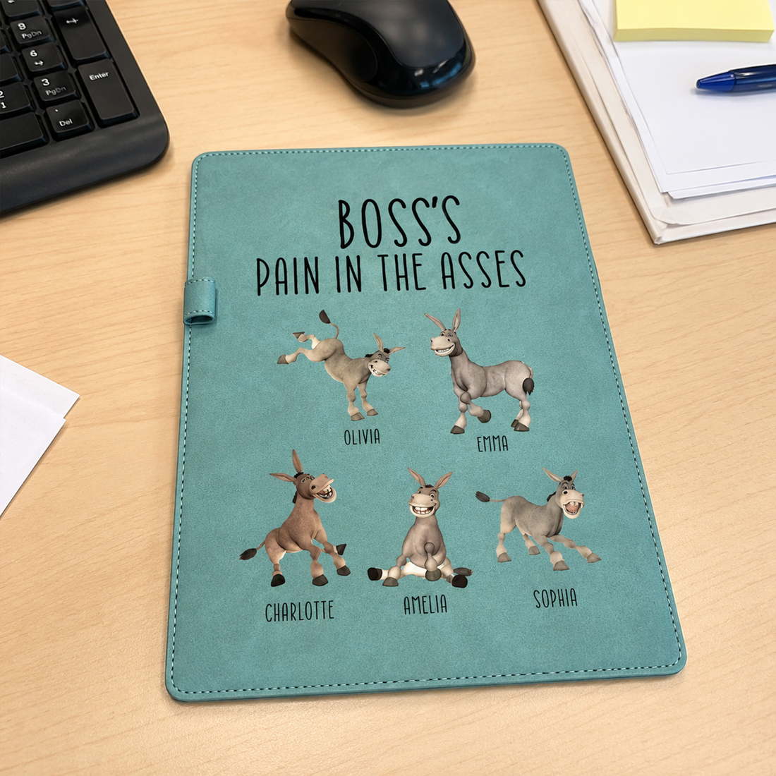 Boss' Pain In The Asses Funny Coworker Gifts White Elephant Party - Personalized Clipboard