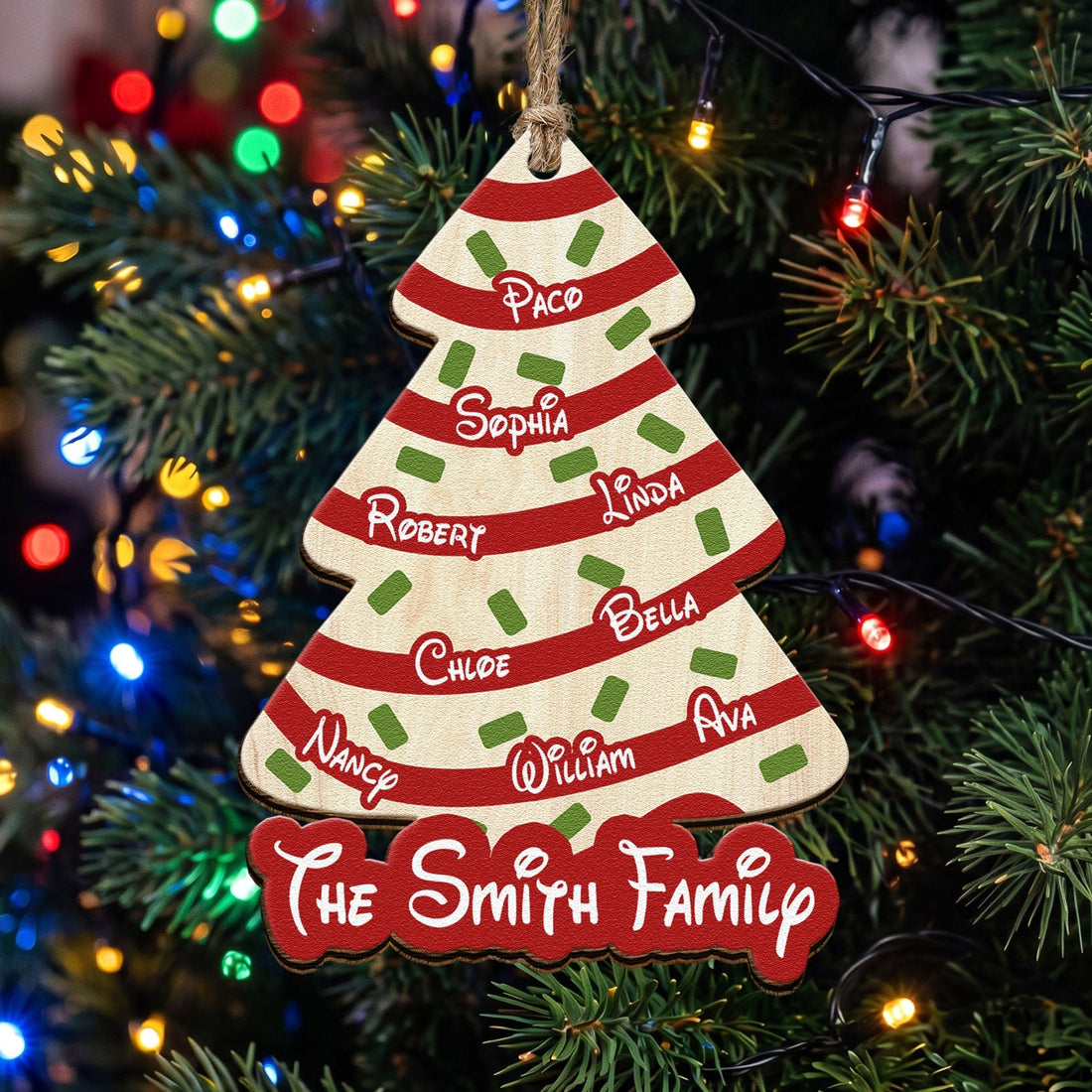 Christmas-Cake-Striped-Tree-Personalized-Ornament-1