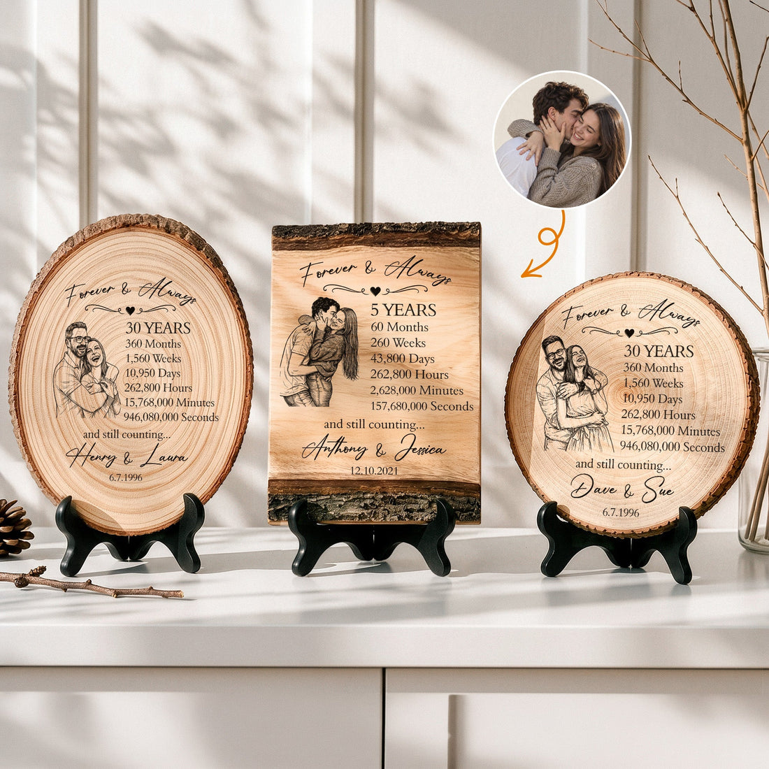 Custom-Anniversary-Counting-Time,-Custom-Year-For-Couples,-Him,-Her,-Parents-Personalized-Wooden-Plaque-1