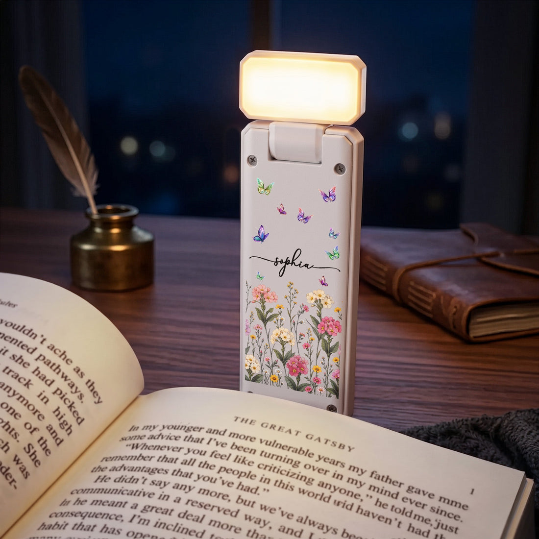 Custom-Birth-Flower-&-Name-For-Her,-Daughter,-Friends,-Book-Lovers,-Book-Clubs-Personalized-Reading-Lamp-1