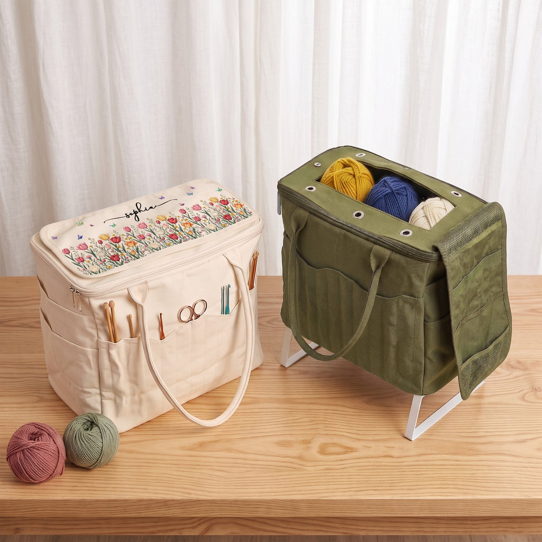 Custom-Birth-Flower-&-Name-For-Her,-Daughter,-Mom,-Friends-Personalized-Knitting-Bag-1