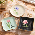 Custom-Birth-Flower-&-Name-For-Her-Gift-For-Friends-Coworkers-Daughters-Sisters-Personalized-Jewelry-Dish