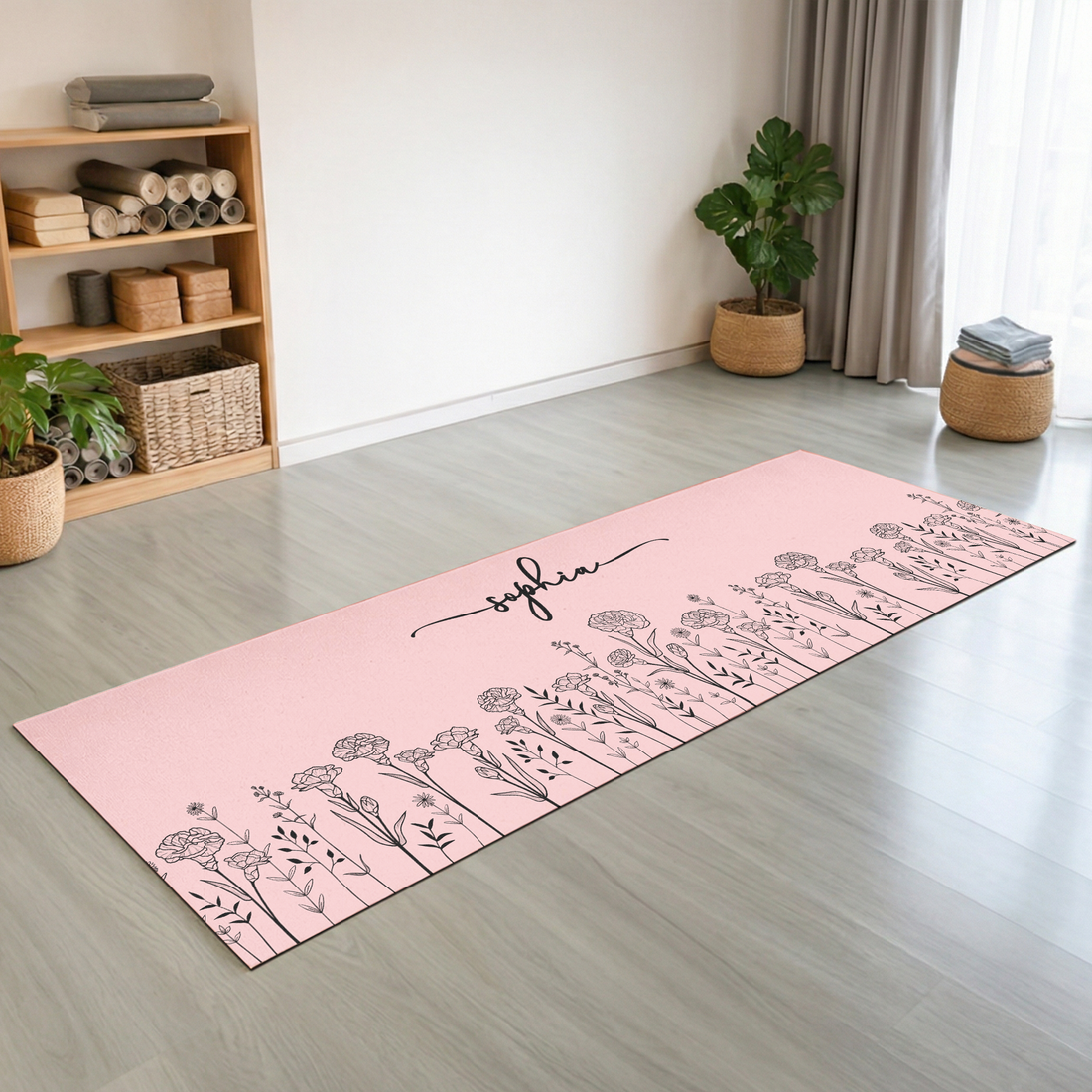 Custom-Birth-Flower-&-Name-New-Version-For-Her-Wife-Daughter-Sister-Yoga-Lovers-Personalized-Yoga-Mat-1