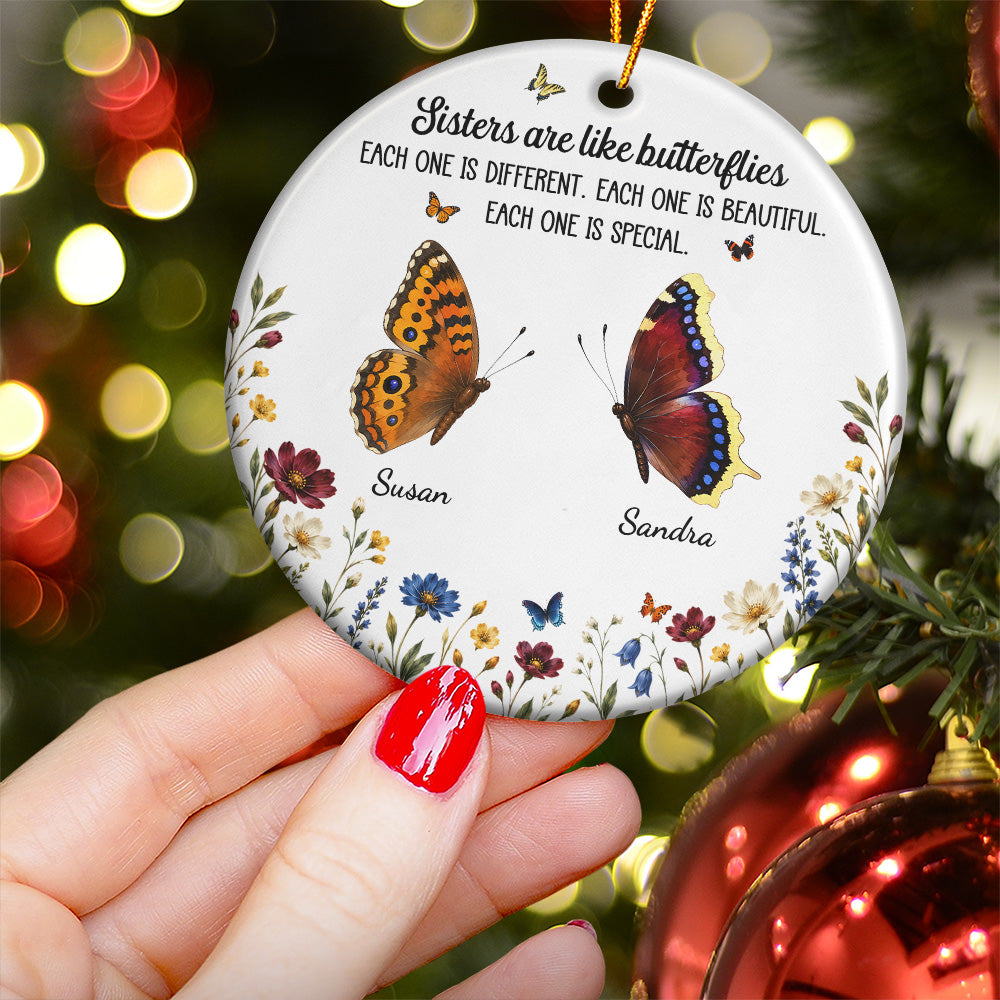 Custom-Birth-Month-Butterflies-Gift-For-Sister-Friend-Sibling-Personalized-Ornament-1
