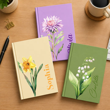 Custom-Name-&-Birth-Flower-For-Coworkers,-Nurses,-Daughter,-Friends-Personalized-Journal-1