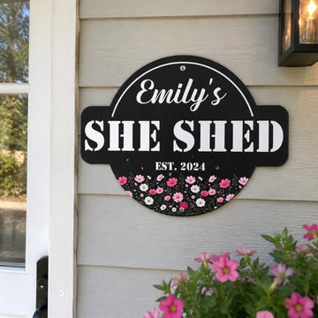 Custom-Name,-Birth-Flower-She-Shed,-Woman-Cave-Personalized-Metal-Sign-1