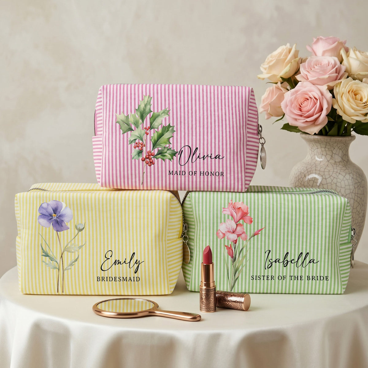 Custom-Name-&-Birth-Flower-Wedding-Gifts-For-Bridesmaid-Bride-Personalized-Makeup-Bag-5