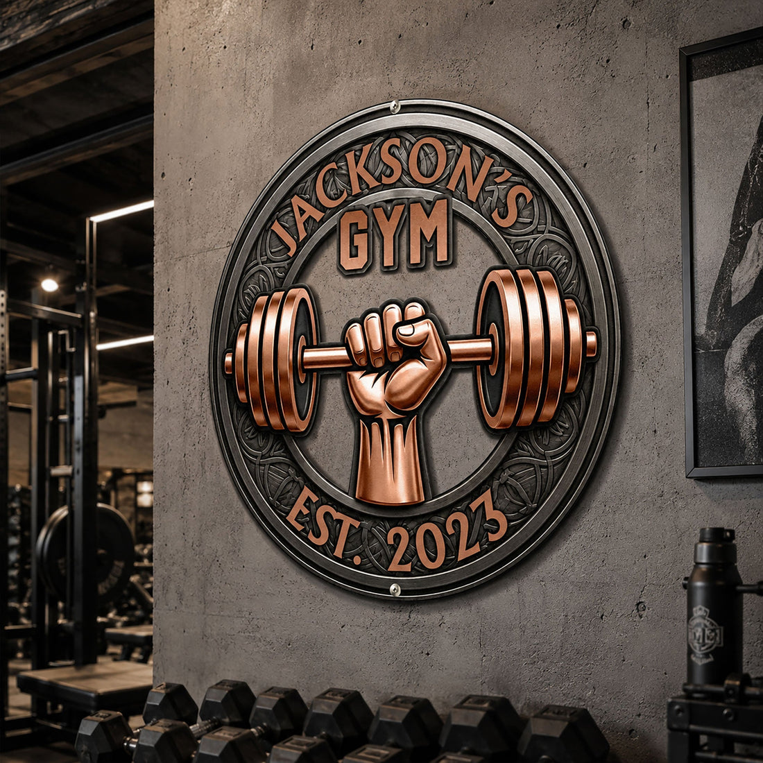 Custom-Name,-Year-,--Weightlifting-Wall-Art,-Workout-Room-Decor-Gift-For-Gym-Lovers-Personalized-Metal-Sign-1