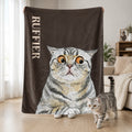 Custom-Pet-Funny-Photo-Watercolor-Art-Personalized-Blanket-1