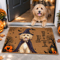 Custom-Pet-Portrait-Watercolor-Art-Happy-Halloween-Personalized-Doormat-1