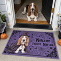 Custom-Pet-Portrait-Watercolor-Art-Spooky-Welcome-Halloween-Personalized-Doormat-1