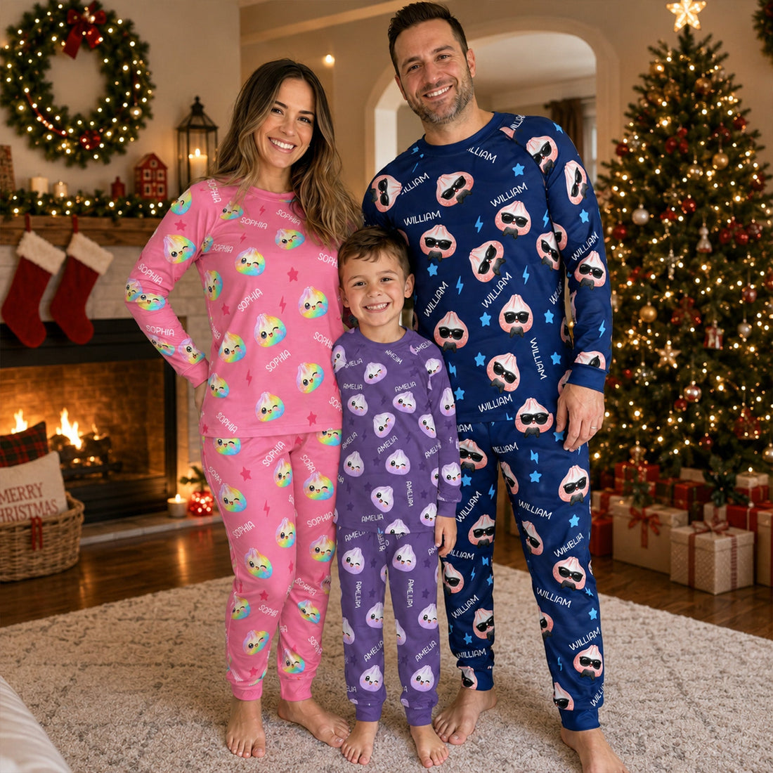 FAMILY-Raglan Pajamas Set