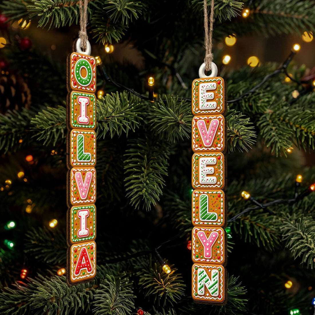 Family-Forever-Custom-Name-For-Kids,-Family-Stocking-Tag-Gingerbread-Style-Personalized-Ornament-1