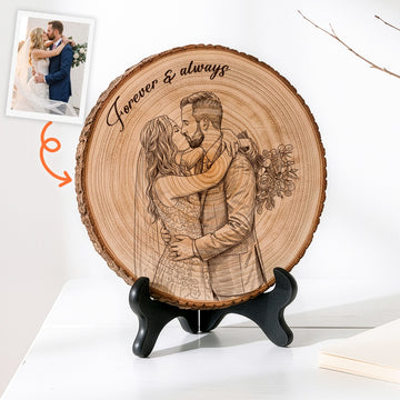 Forever-&-Always-Sketch-Line-Art-Photo-Couple-Anniversary-Gifts-Personalized-Wooden-Plaque-1