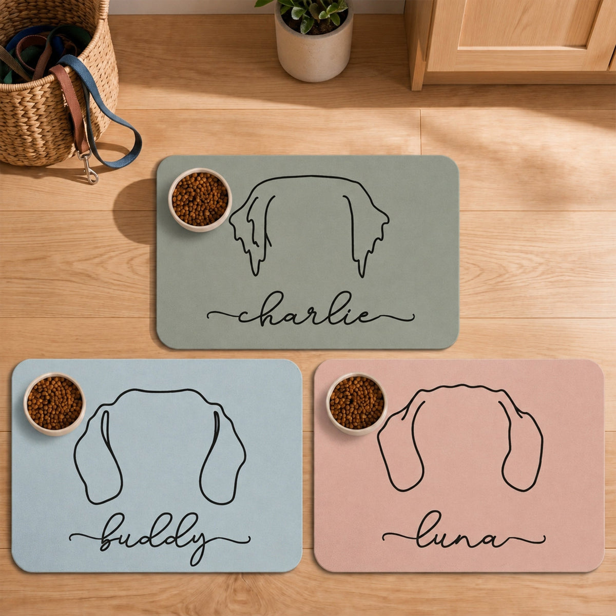 Line-Art-Dog-Food-Mat-Floor-Placemat-For-Dog-Food-Bowl-Personalized-Pet-Feeding-Mat-1