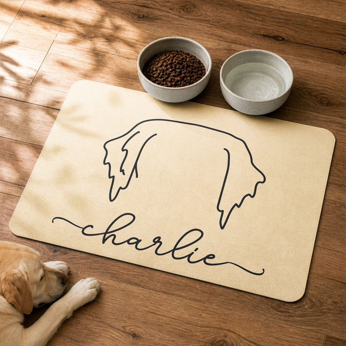 Line-Art-Dog-Food-Mat-Floor-Placemat-For-Dog-Food-Bowl-Personalized-Pet-Feeding-Mat-1