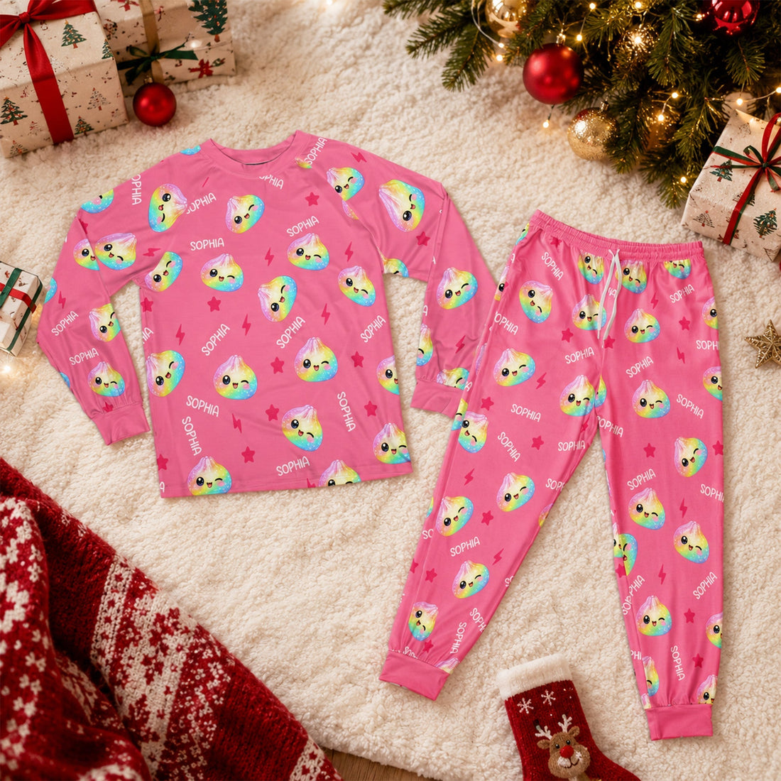 FAMILY-Raglan Pajamas Set