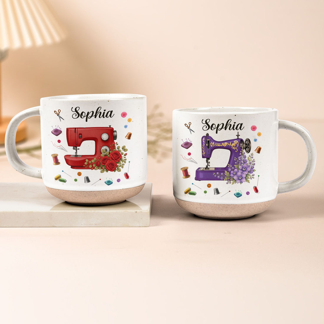 Sewing-Machine-With-Birth-Flower,-Name-For-Sewing-Lover,-Tailors-Personalized-Mug-0