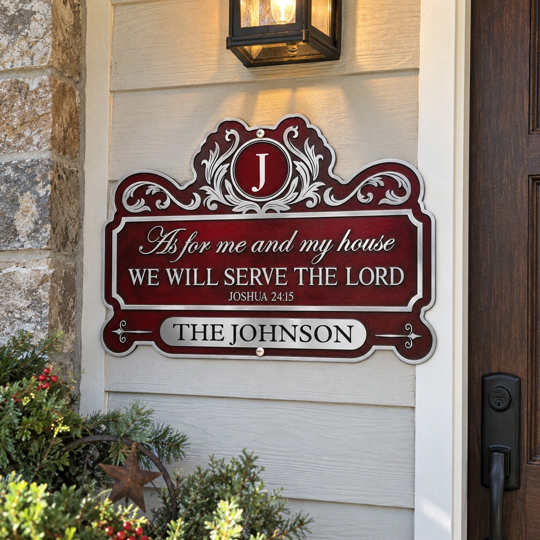 We'Ll-Serve-The-Lord-Personalized-Metal-Sign-1