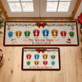 Custom Family Name Kitchen Mat, Holiday Home Decor Gift, Housewarming Gift For Family, Christmas Gift Ideas - Personalized Runner Rug 1