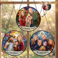 Custom Photo Stained Glass Art Christmas Gifts For Couple, Family, Friends - Personalized Window Hanging Suncatcher 1