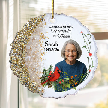 I Am Always With You Custom Photo - Personalized Resin Ornament 1