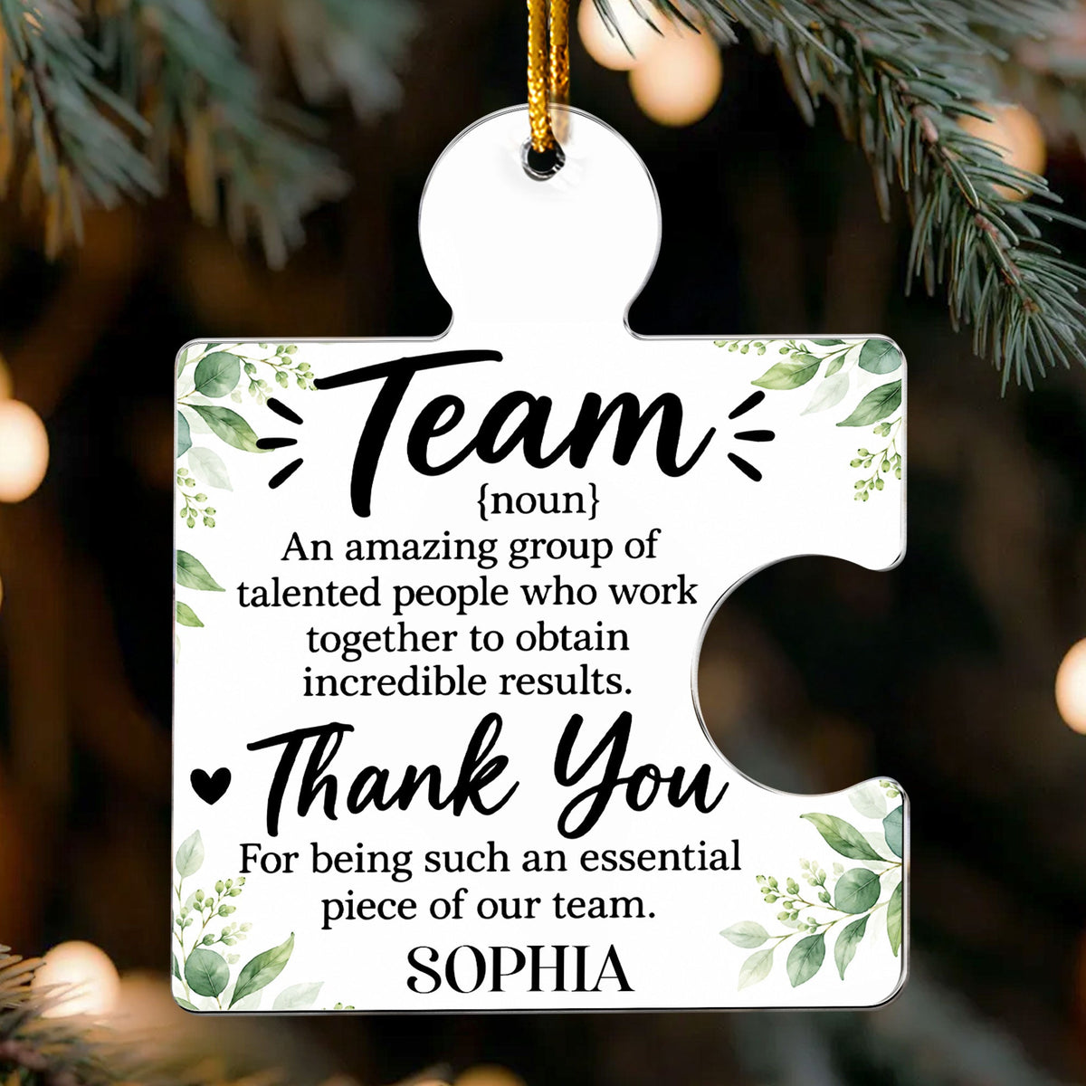Thank You Coworkers Employee Appreciation Gift Bulk - Personalized Ornament 1